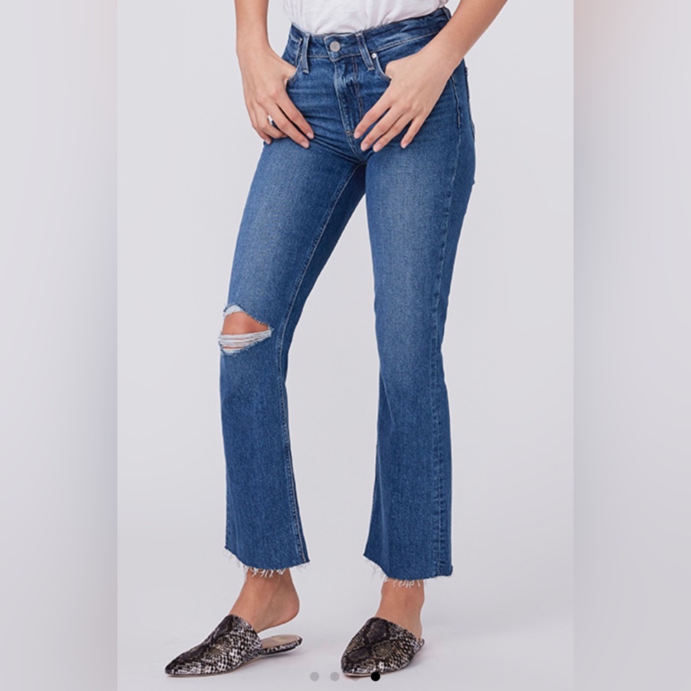 Paige Colette Crop Flare  Blaine Deconstructed New With Tags